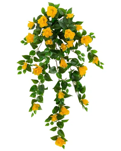 Nearly Natural 41in Uv-resistant Artificial Hibiscus Hanging Plant (indoor/outdoor) - Set Of 2 In Multi
