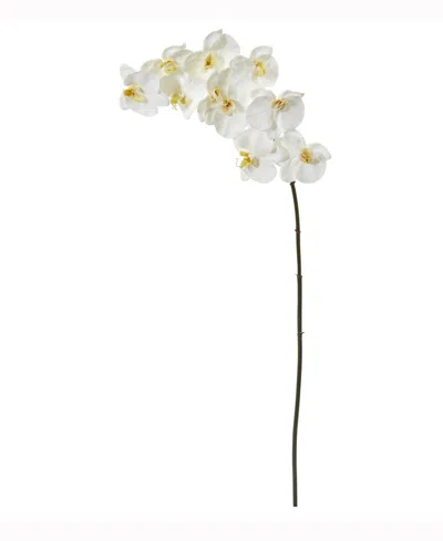 Nearly Natural 44in. Phalaenopsis Orchid Artificial Flower Set Of 3 In White