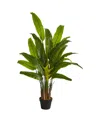 Nearly Natural 4.5' Traveler's Palm Artificial Tree In Green