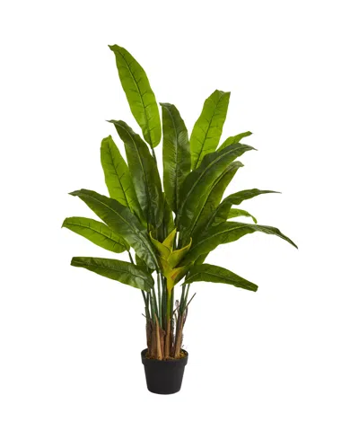 Nearly Natural 4.5' Traveler's Palm Artificial Tree In Green