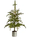 Nearly Natural 4.5ft Pre-lit Christmas Pine Artificial Tree In Green