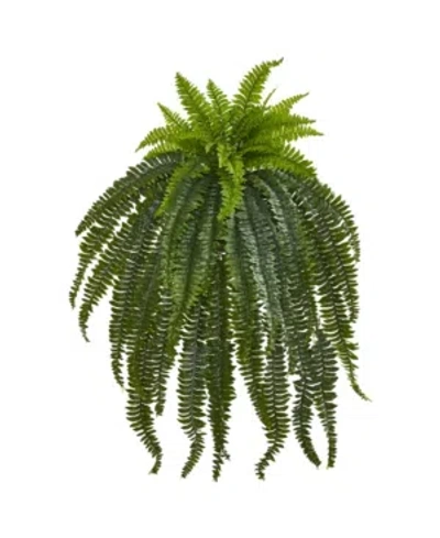 Nearly Natural 46" Boston Fern Artificial Plant In Green