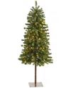 Nearly Natural 4ft Alpine Artificial Christmas Tree With 100 Lights In Green