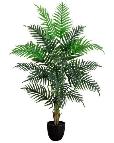 Nearly Natural 4ft Artificial Areca Palm Tree In Green