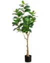 Nearly Natural 4ft Artificial Audrey Ficus Tree In Green