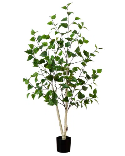 Nearly Natural 4ft. Artificial Birch Tree With Real Touch Leaves