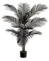 Nearly Natural 4ft. Artificial Halloween Black Paradise Palm Tree In Black