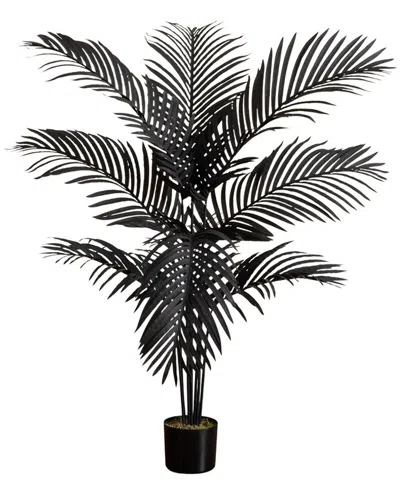 Nearly Natural 4ft. Artificial Halloween Black Paradise Palm Tree