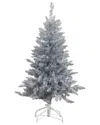 Nearly Natural 4ft. Artificial Silver Christmas Tree In White