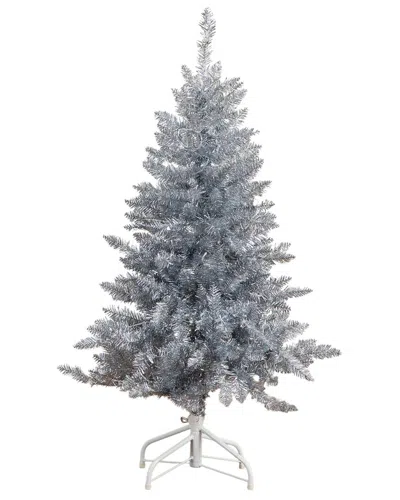 NEARLY NATURAL NEARLY NATURAL 4FT. ARTIFICIAL SILVER CHRISTMAS TREE