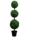 Nearly Natural Artificial Triple Ball Topiary Tree