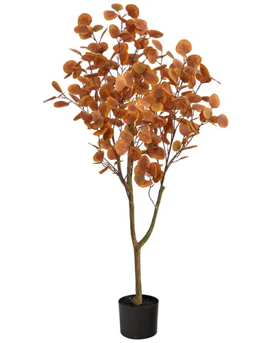 Nearly Natural 4ft. Autumn Eucalyptus Artificial Tree In Brown