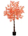 Nearly Natural 4ft. Autumn Vibrant Maple Artificial Fall Tree
