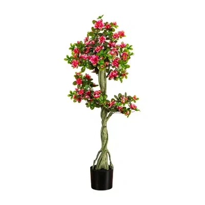 Nearly Natural 4ft Azalea Indoor Outdoor Artificial Tree In Multi