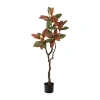Nearly Natural 4ft. Fall Magnolia Artificial Tree In Brown