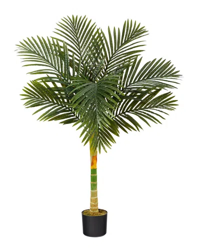 Nearly Natural 4ft Golden Cane Artificial Palm Tree In Multi