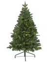 Nearly Natural 4ft. Grand Teton Spruce Flat Back Artificial Christmas Tree In Green