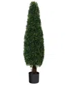 NEARLY NATURAL NEARLY NATURAL 4FT INDOOR/OUTDOOR UV-RESISTANT BOXWOOD TOPIARY ARTIFICIAL TREE