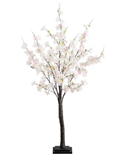 Nearly Natural 4ft Lighted Artificial Cherry Blossom Tree With 210 Warm White  Led Lights In Pink