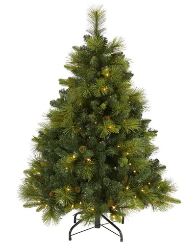 Nearly Natural 4ft. North Carolina Mixed Pine Artificial Christmas Tree In Green