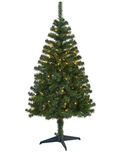 Nearly Natural 4ft Northern Tip Pine Artificial Christmas Tree W In Green