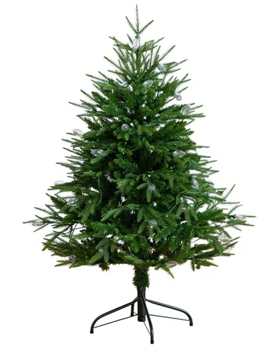 NEARLY NATURAL NEARLY NATURAL 4FT. PRE-LIT ARTIFICIAL LUXEMBOURG PINE CHRISTMAS TREE