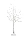 Shop Nearly Natural 4ft Pre-lit Artificial White Birch Tree With 180 Warm White Led  Lights
