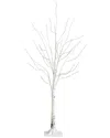 Nearly Natural 4ft Pre-lit Artificial White Birch Tree With 240 Color Changing  Led Lights In White