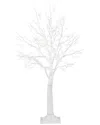 Nearly Natural 4ft. Pre-lit Artificial White Twig Tree With 160 Warm White Led Lights In White
