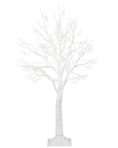 Nearly Natural 4ft. Pre-lit Artificial White Twig Tree With 160 Warm White Led Lights