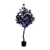 Nearly Natural 4ft Pre-lit Black Maple Lighted Indoor Artificial Tree In Black