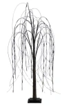 Nearly Natural 4ft Prelit Halloween Black Willow Tree In Black