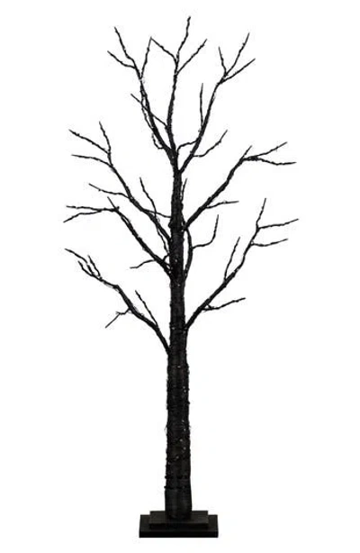 Nearly Natural 4ft Prelit Halloween Twig Tree In Black