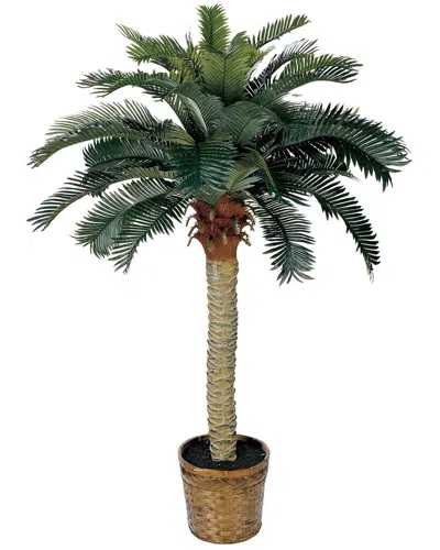 Nearly Natural 4ft Sago Silk Palm Tree In Green