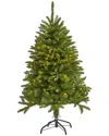 Nearly Natural 4ft. Sierra Spruce Natural Look Artificial Christmas Tree With 150 Clear Led Lights In Green