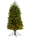 Nearly Natural 4ft. Slim Colorado Mountain Spruce Artificial Christmas Tree In Green