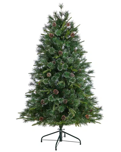 Nearly Natural 4ft. Snowed Tipped Clermont Mixed Pine Artificial Christmas  Tree In Green