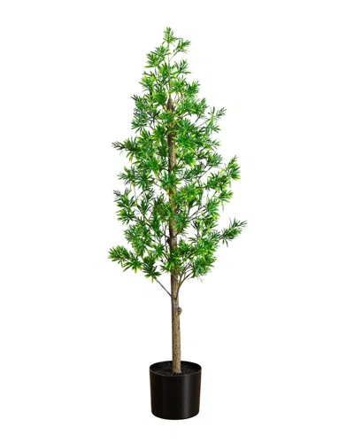NEARLY NATURAL NEARLY NATURAL 4FT UV ARTIFICIAL PODOCARPUS ARTIFICIAL TREE (INDOOR/OUTDOOR)