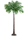 Nearly Natural 6ft. Uv Resistant Lighted Artificial Palm Tree Wit