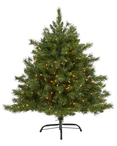 Nearly Natural 4ft. Wyoming Mixed Pine Artificial Christmas Tree In Green