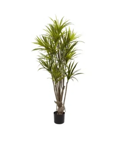 Nearly Natural 5' Dracaena Silk Tree In Green
