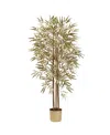 Nearly Natural 5' Golden Faux Tree In Green