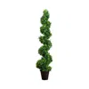 Nearly Natural 5ft. Green Boxwood Topiary In Green