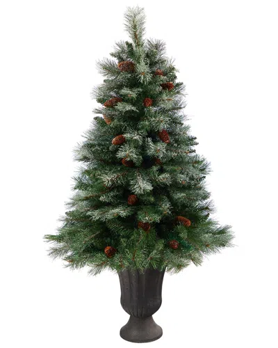 NEARLY NATURAL NEARLY NATURAL 50IN. SNOWED FRENCH ALPS MOUNTAIN PINE ARTIFICIAL CHRISTMAS TREE