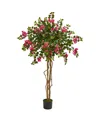 Nearly Natural 5.5ft Bougainvillea Artificial Tree In Pink