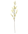 Nearly Natural 55" Forsythia Artificial Flower, Set Of 3 In Yellow