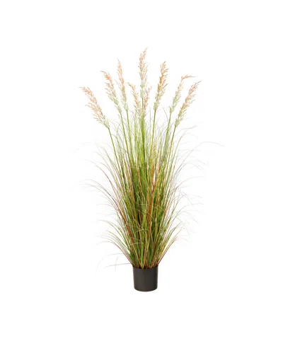 Nearly Natural 5.5' Plume Grass Artificial Plant In Green