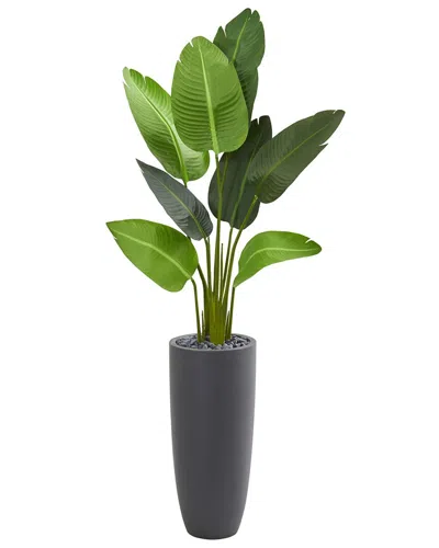 NEARLY NATURAL NEARLY NATURAL 5.5FT TRAVELERS PALM ARTIFICIAL TREE IN PLANTER