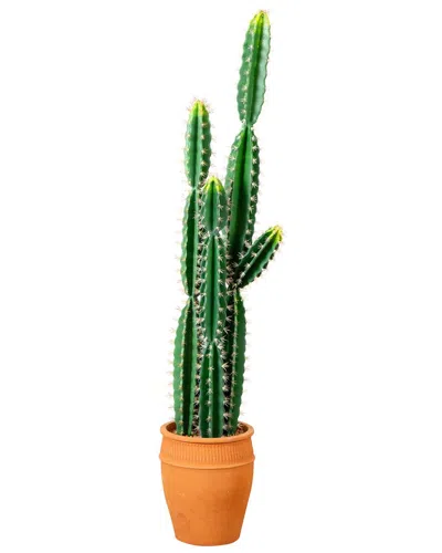 Nearly Natural 5ft. Artificial Cactus In Terracotta Planter