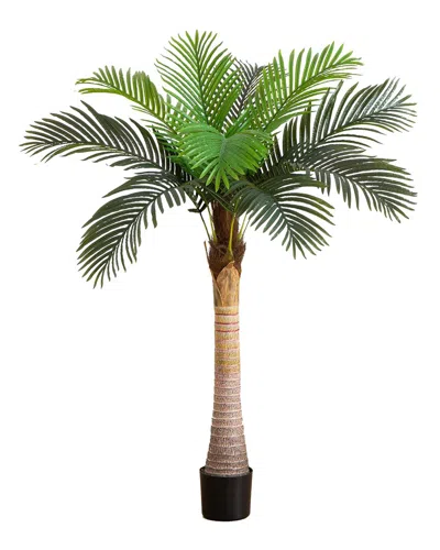 Nearly Natural 5ft Artificial Coconut Palm Tree In Green